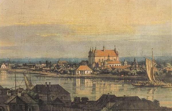 Bernardo Bellotto View of Praga with Bernardine church oil painting image